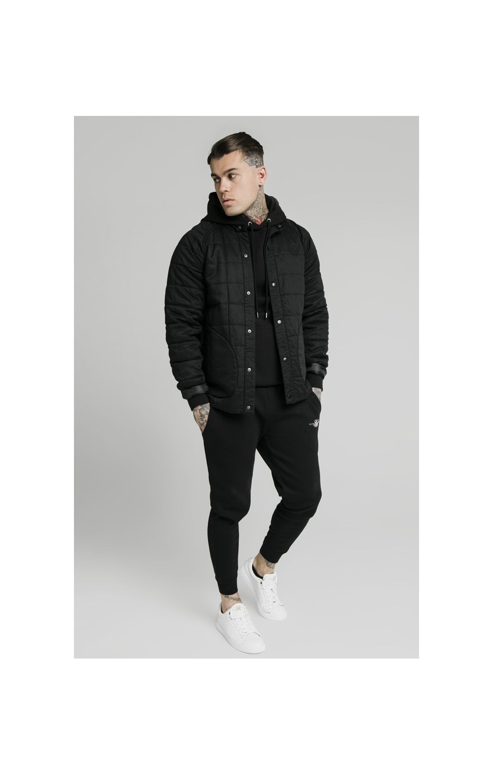 SikSilk Farmers Jacket – Black (5)