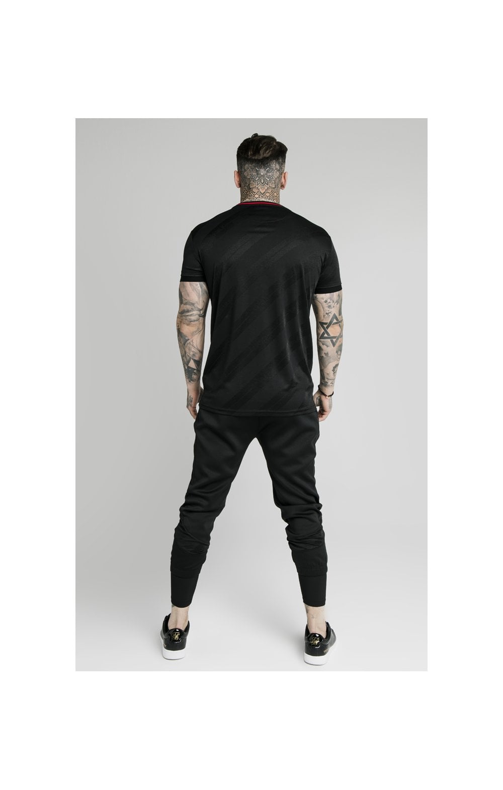 Load image into Gallery viewer, SikSilk Tranquil Jacquard Tee - Black (5)