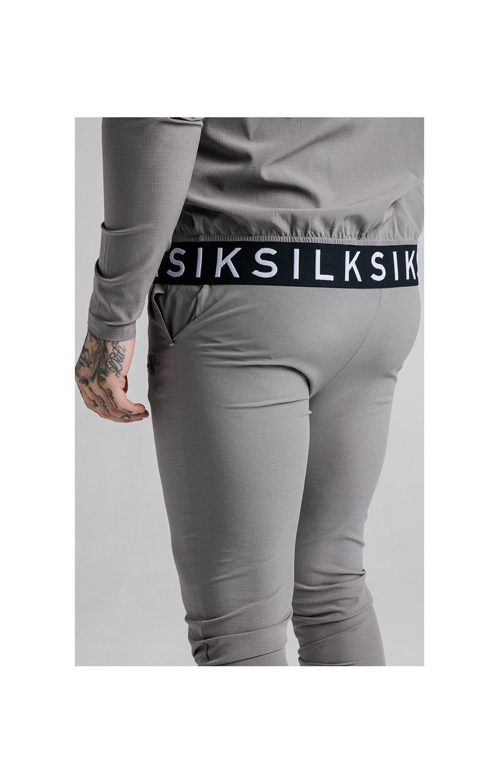 Siksilk tape waist poly best sale track pants