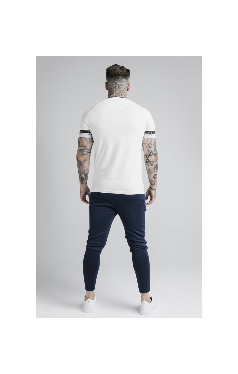 Load image into Gallery viewer, SikSilk Deluxe Ringer Tech Tee - Off White (3)