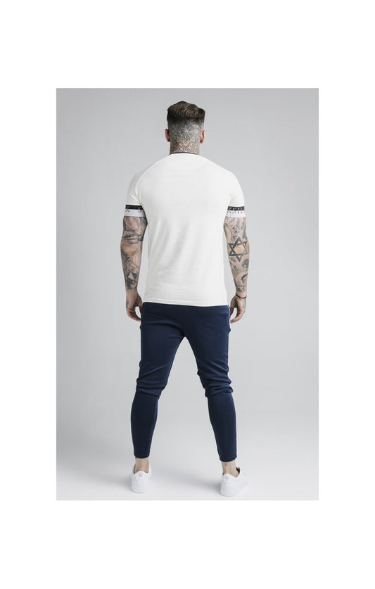 SikSilk Deluxe Ringer Tech Tee - Off White