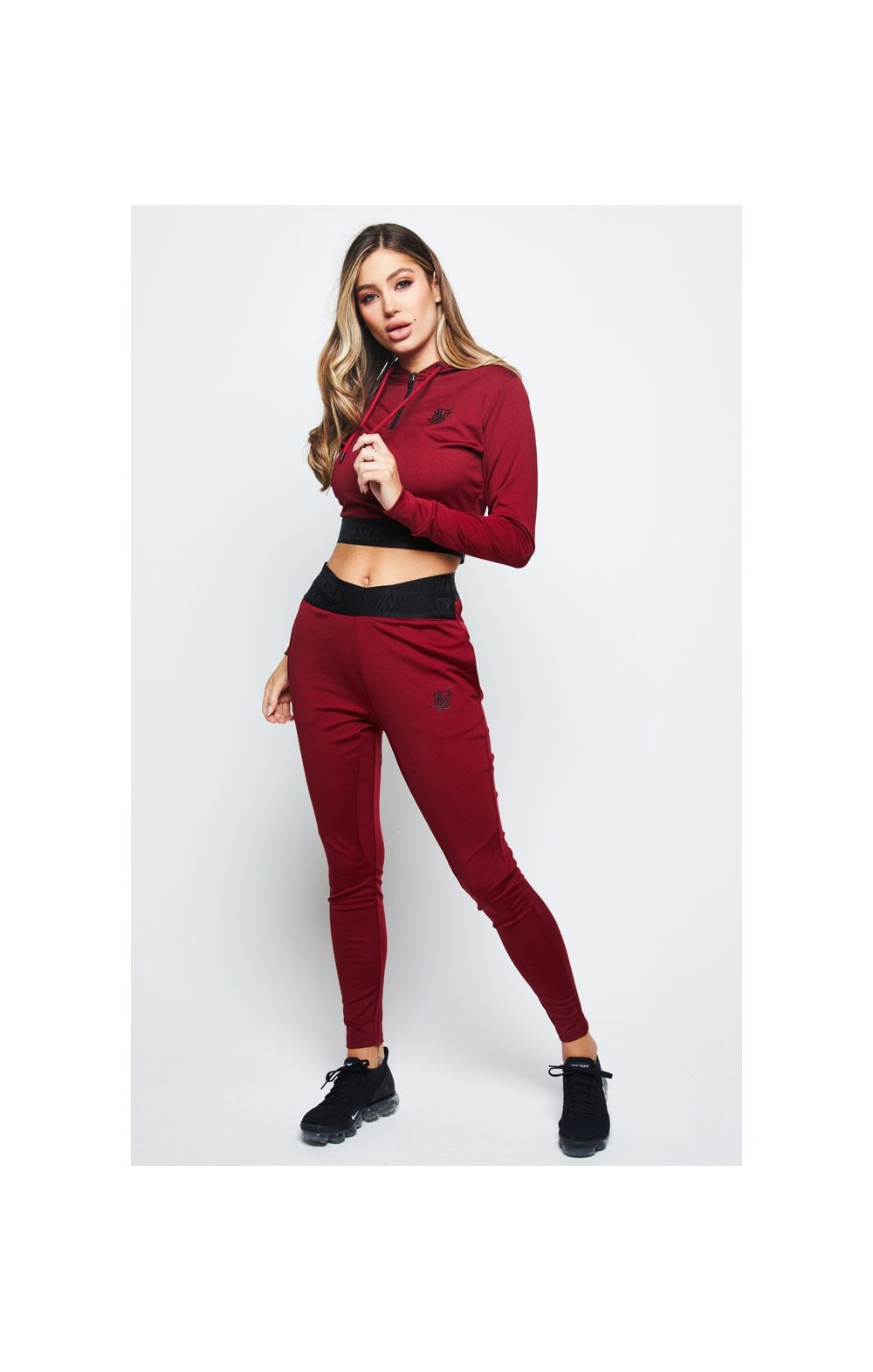 SikSilk Gym Track Top - Red (3)