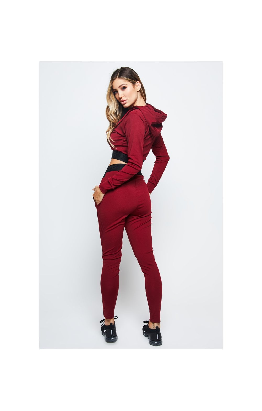 SikSilk Gym Track Top - Red (4)
