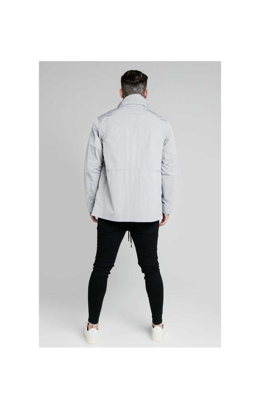 SikSilk Lightweight Zip Jacket - Ice Grey (4)