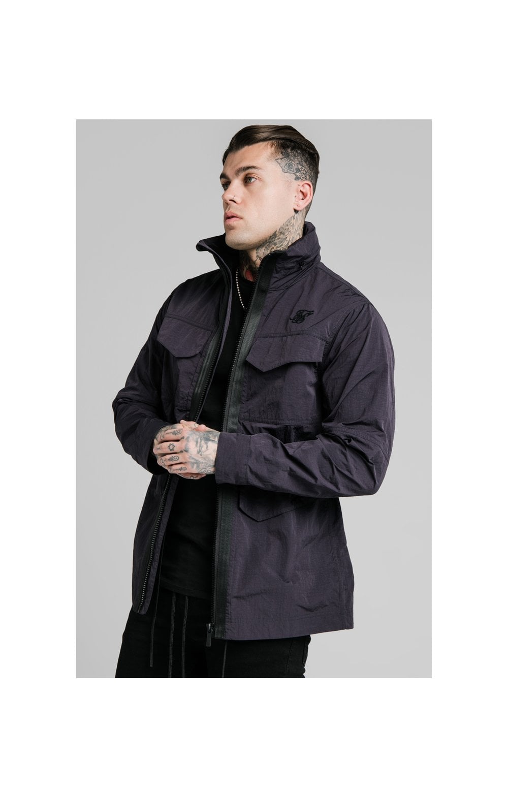 SikSilk Lightweight Zip Jacket - Black