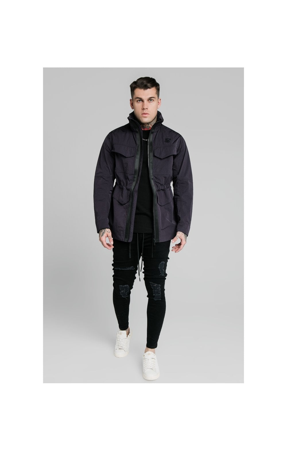 SikSilk Lightweight Zip Jacket - Black (3)