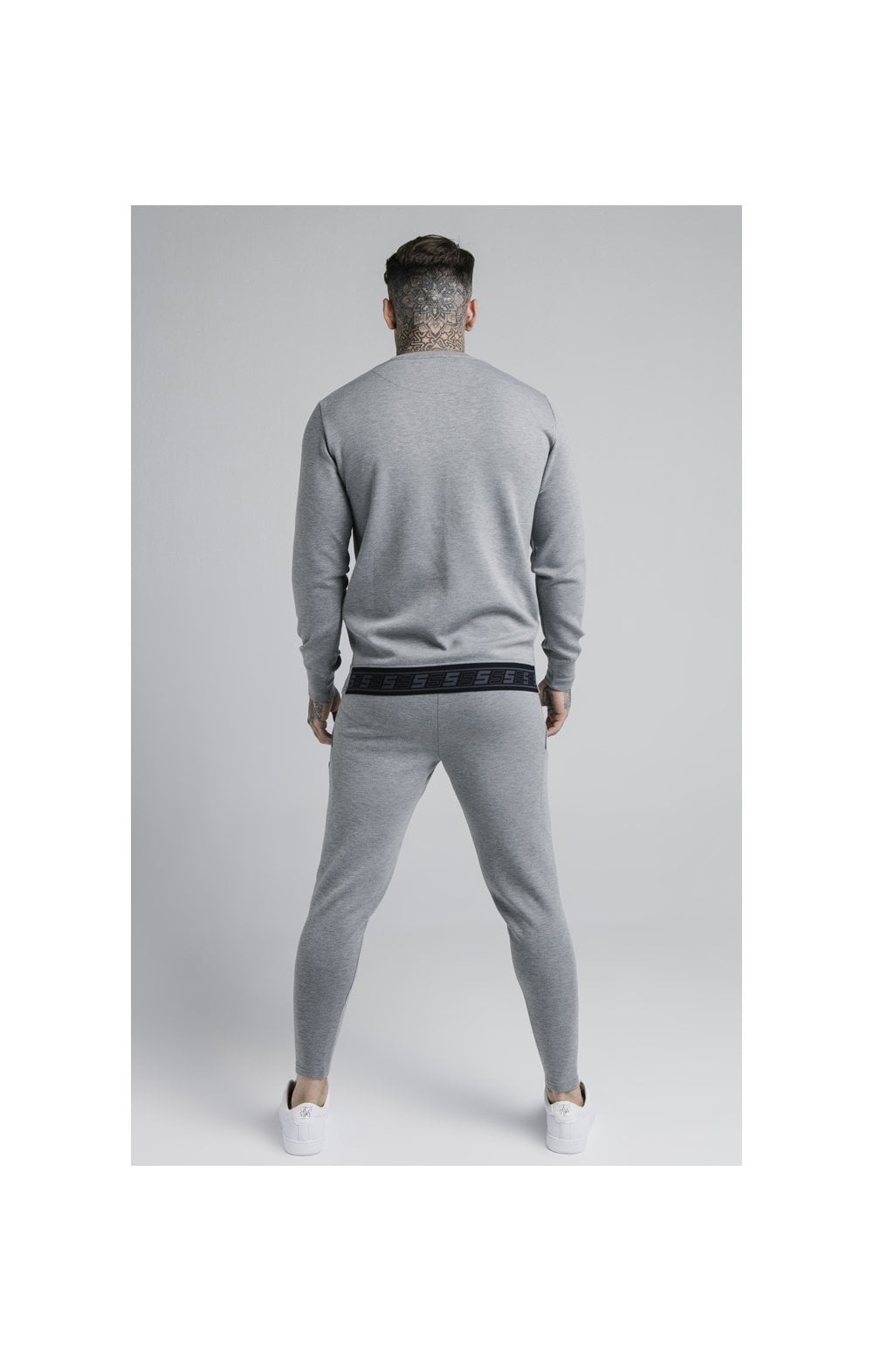 Load image into Gallery viewer, SikSilk L/S Exhibit Sweater - Grey Marl (3)