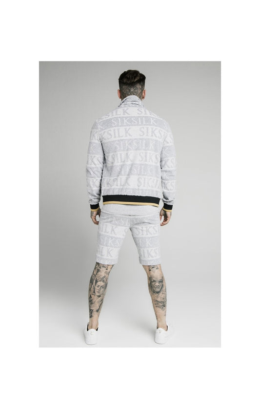SikSilk Inverse Gym Shorts - Grey,Black & Gold