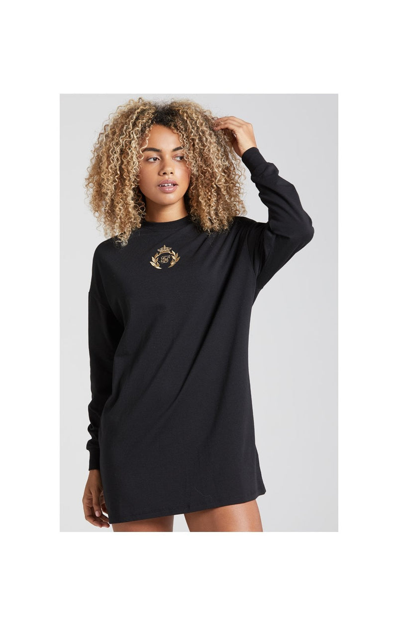 SikSilk Prestige T-Shirt Dress - Black