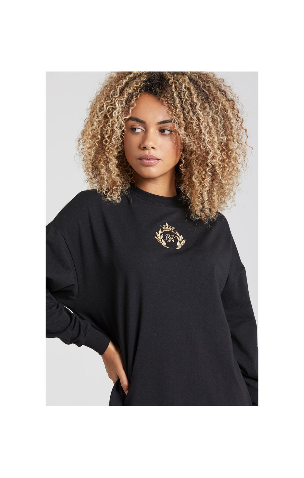 SikSilk Prestige T-Shirt Dress - Black (2)