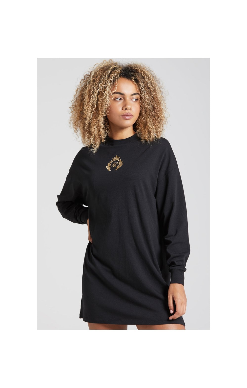 SikSilk Prestige T-Shirt Dress - Black (3)