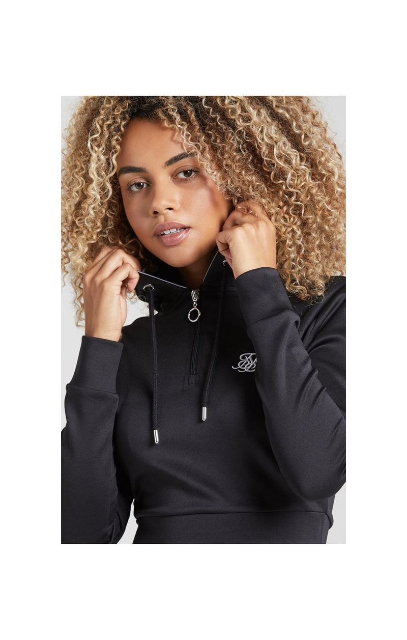 SikSilk Tape 1/4 Zip Track Top - Black (1)