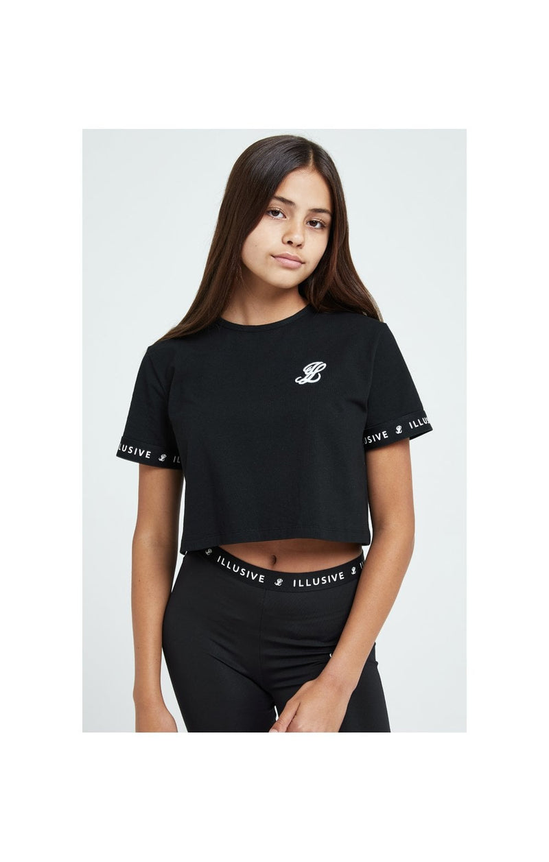 Illusive London Core Crop Tee - Black