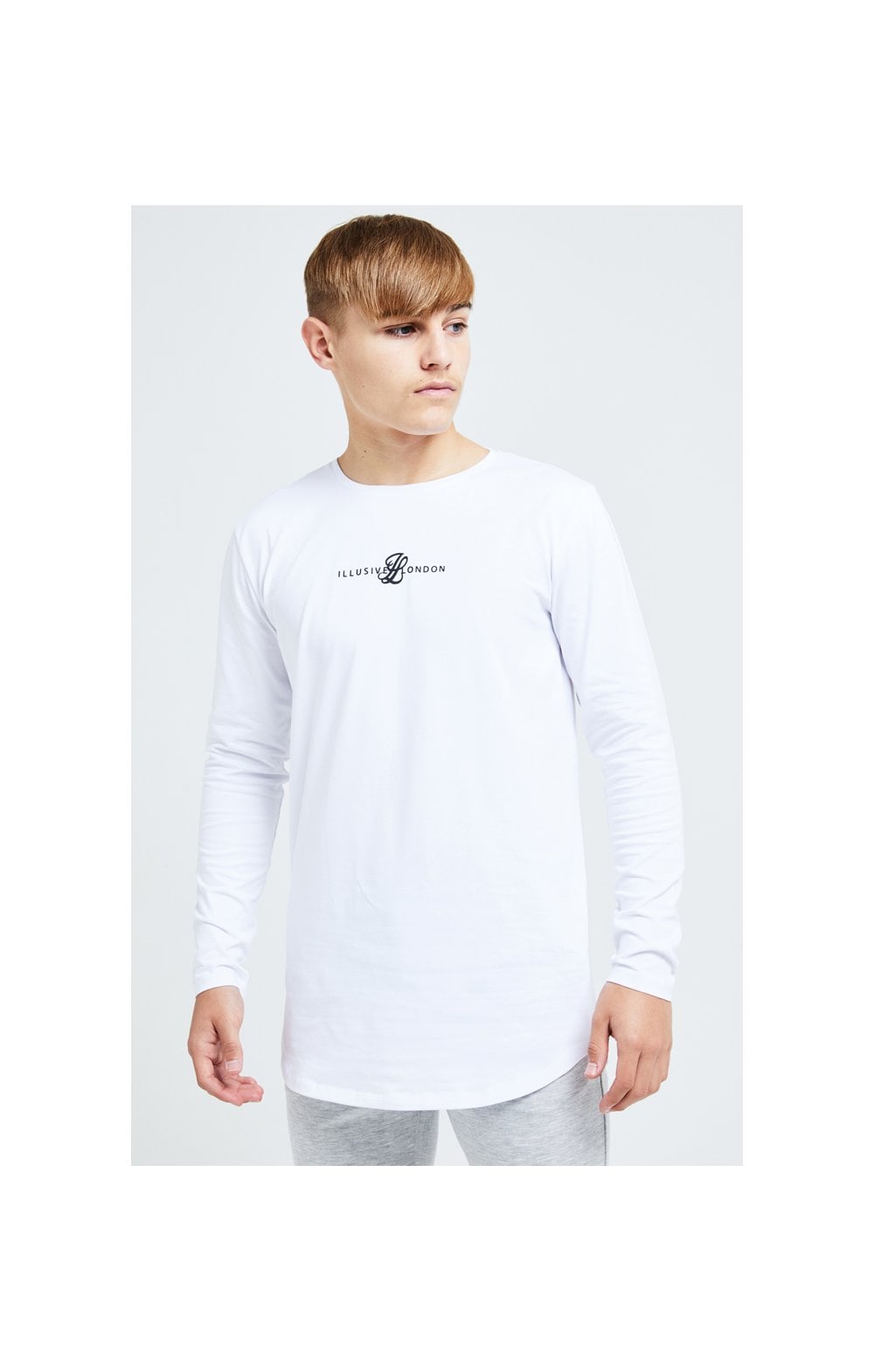Load image into Gallery viewer, Illusive London Dual L/S Tee - White