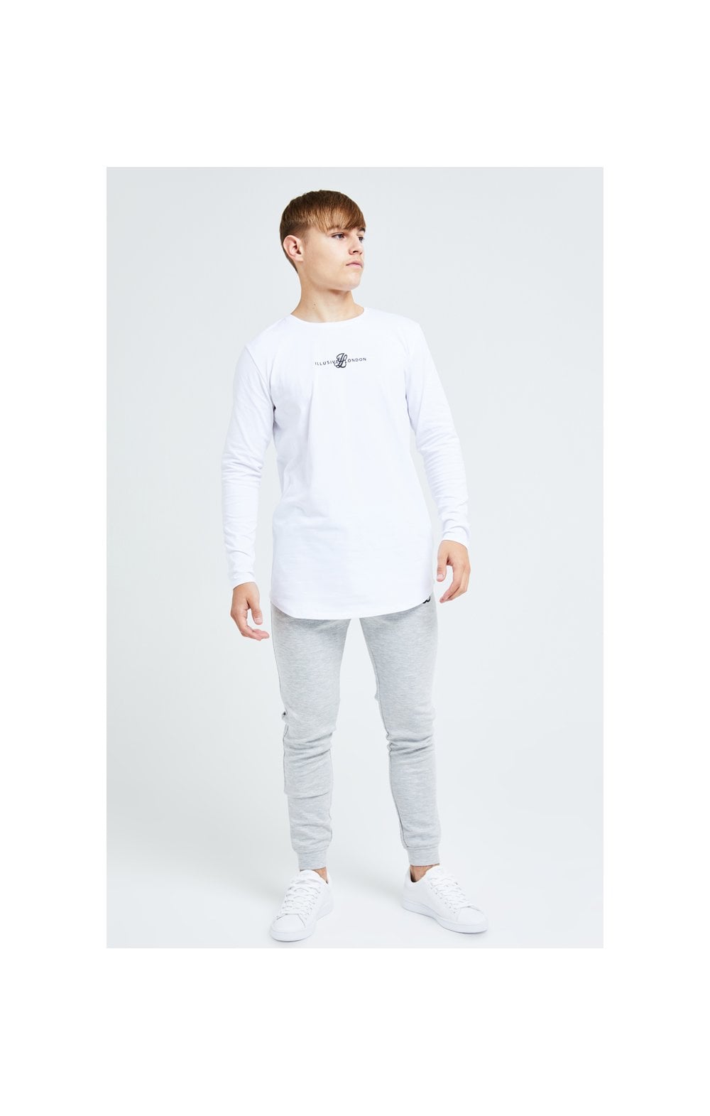 Load image into Gallery viewer, Illusive London Dual L/S Tee - White (2)