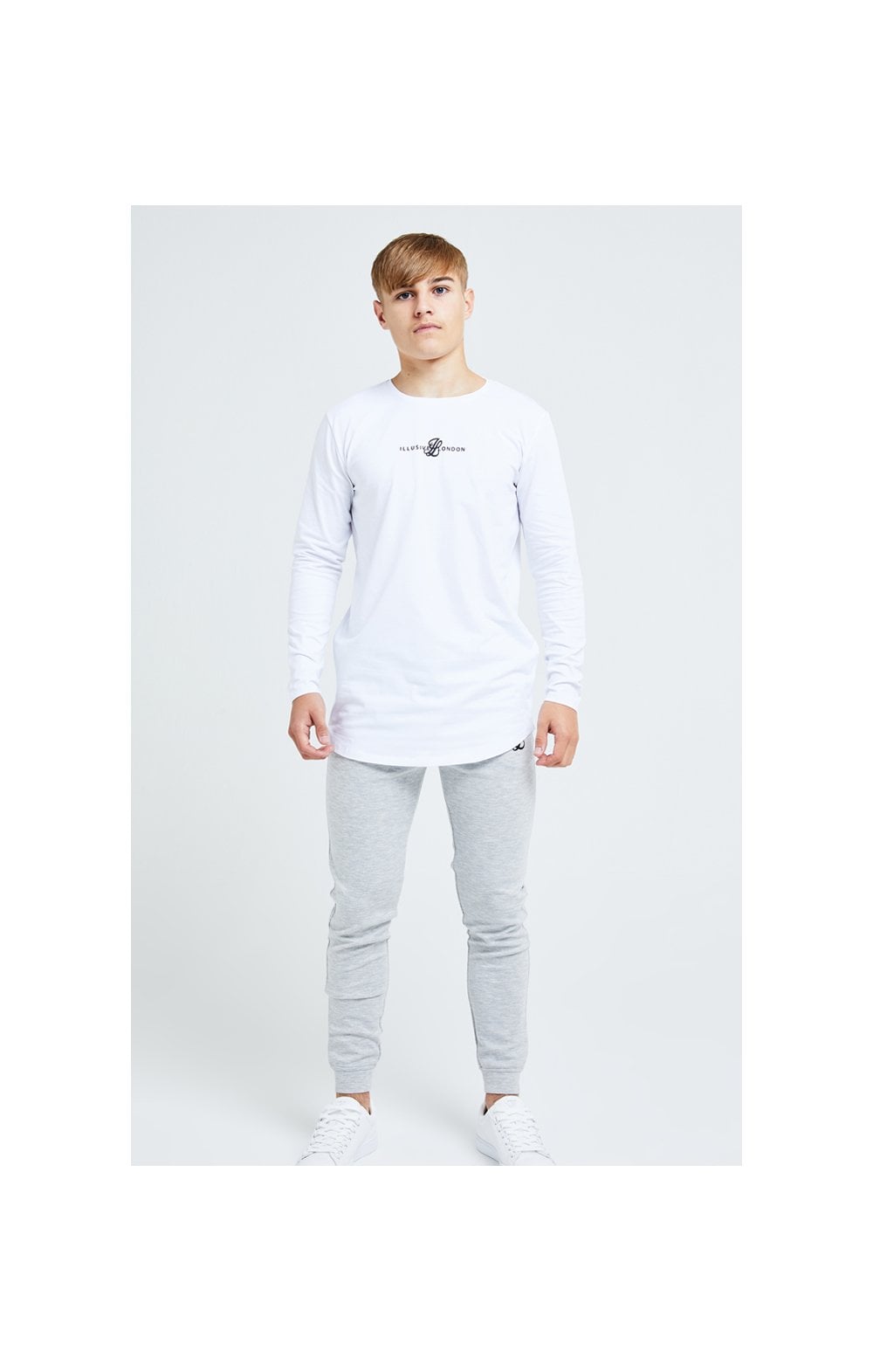 Load image into Gallery viewer, Illusive London Dual L/S Tee - White (4)