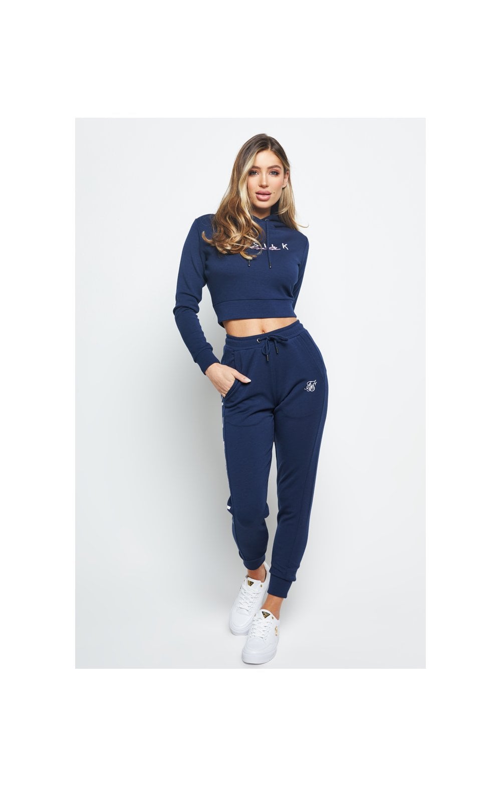 SikSilk Colour Signature Track Pants - Blue (1)