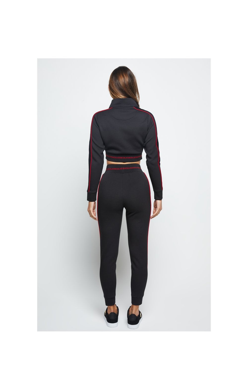 SikSilk Imperial Cropped Track Top - Black (6)