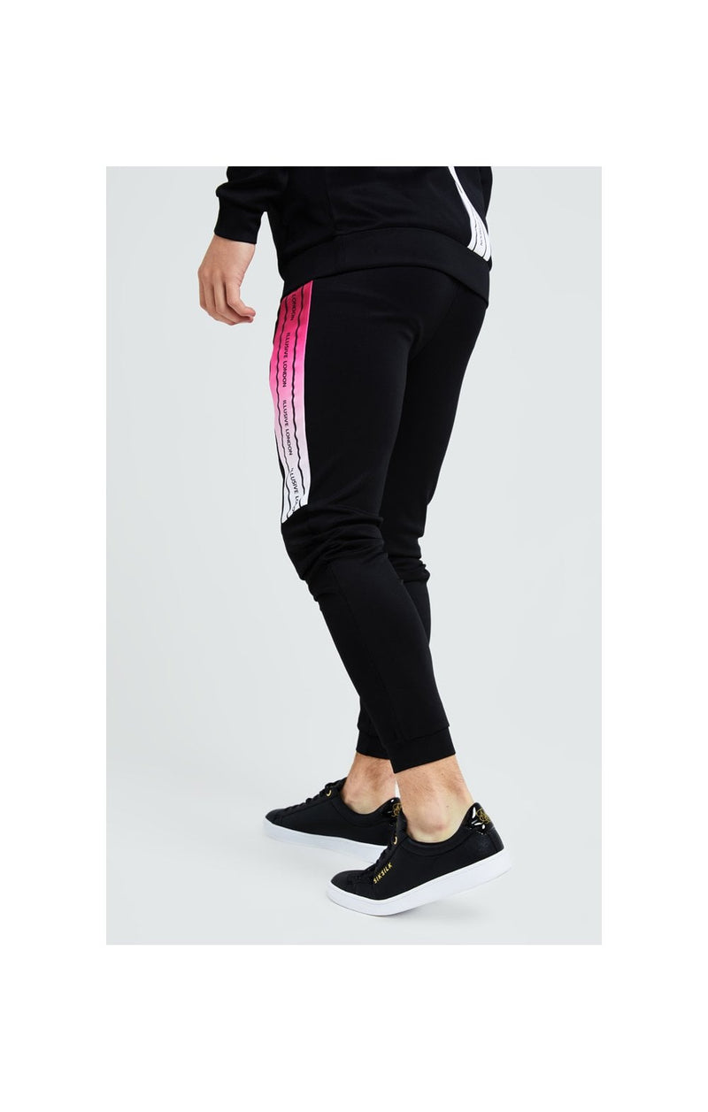 Illusive London Flux Taped Joggers - Black & Pink (1)