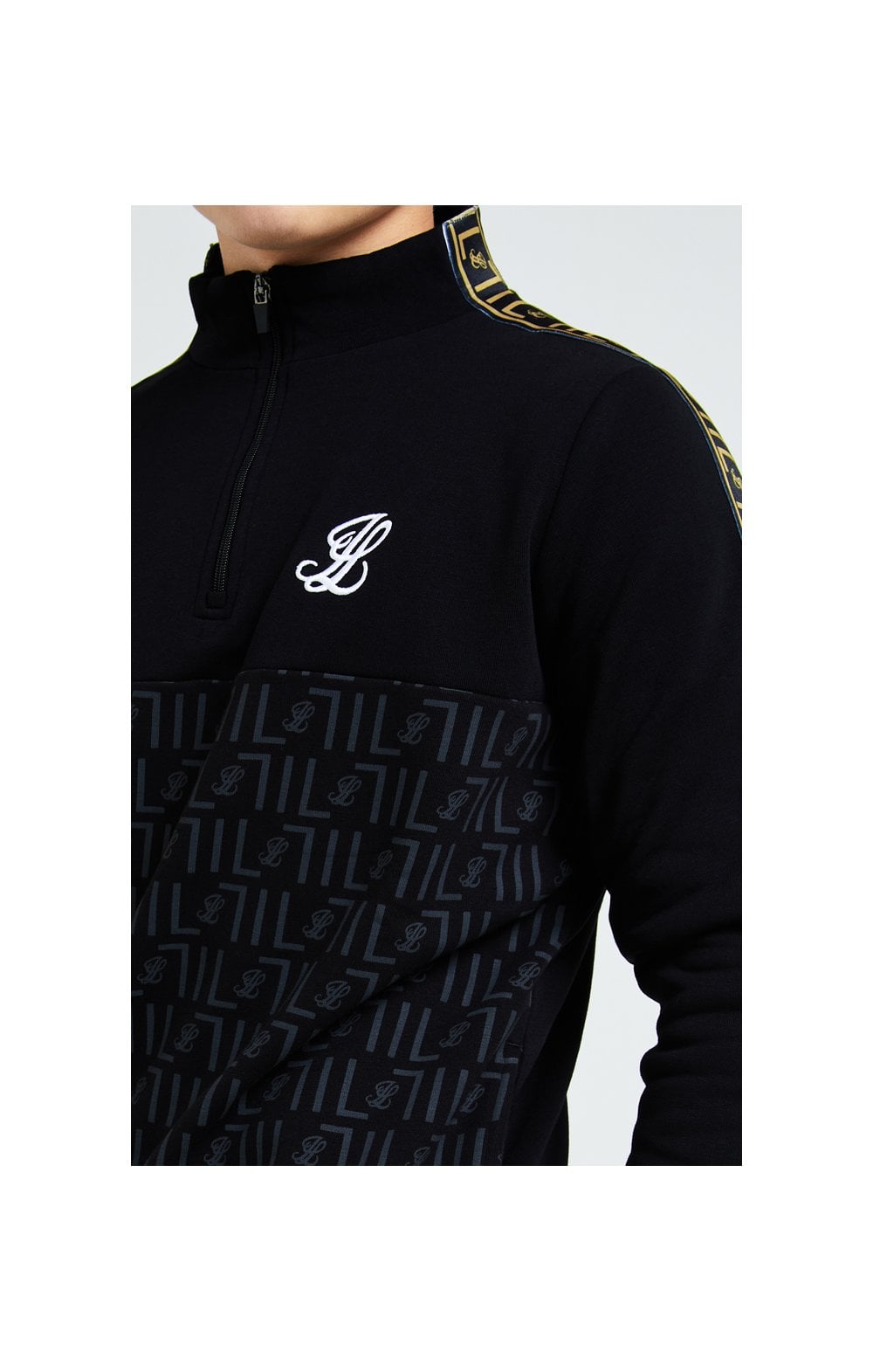 Load image into Gallery viewer, Illusive London Elite Quarter Zip - Black (1)