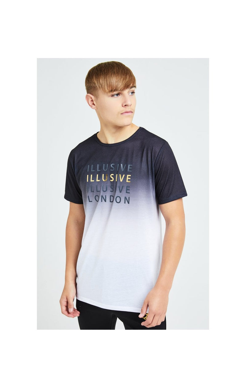 Illusive London Sovereign Fade Tee - Black & White (1)
