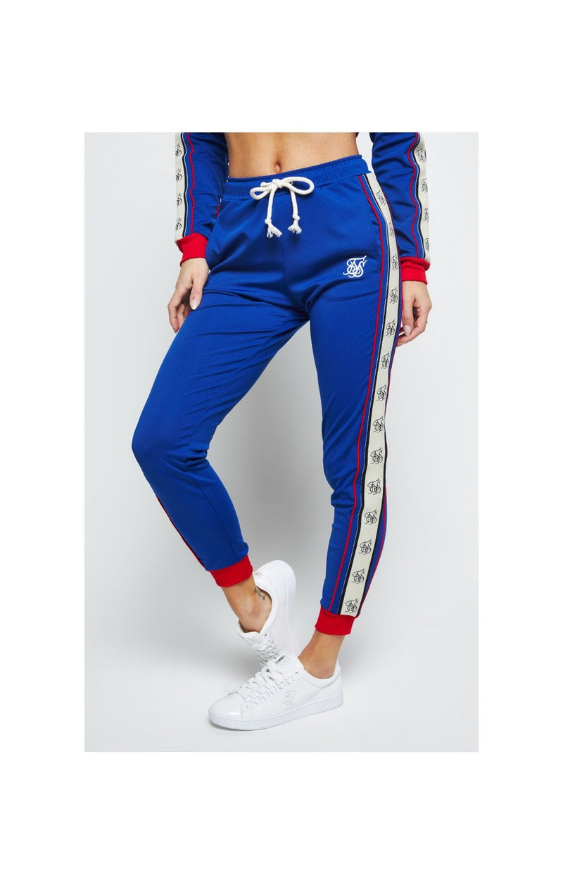 SikSilk Premium Tape Track Pants – Blue