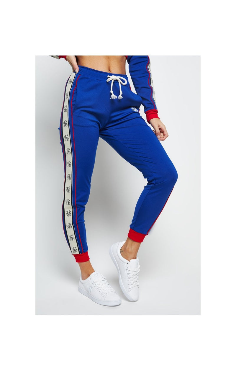 SikSilk Premium Tape Track Pants – Blue (1)