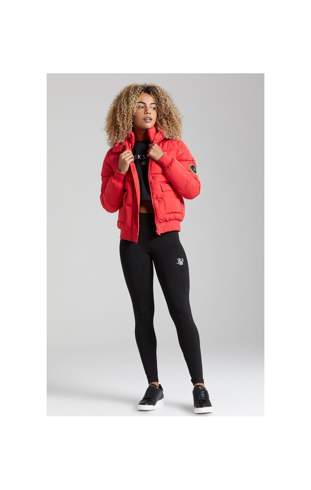 SikSilk Tape Padded Jacket - Red (5)