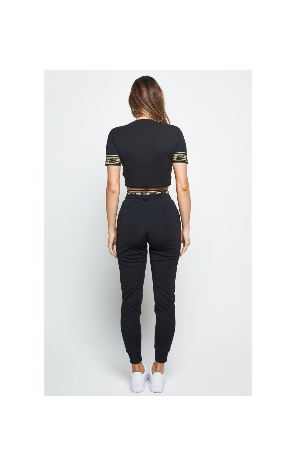 SikSilk Roma Tape Crop Tee – Black (5)