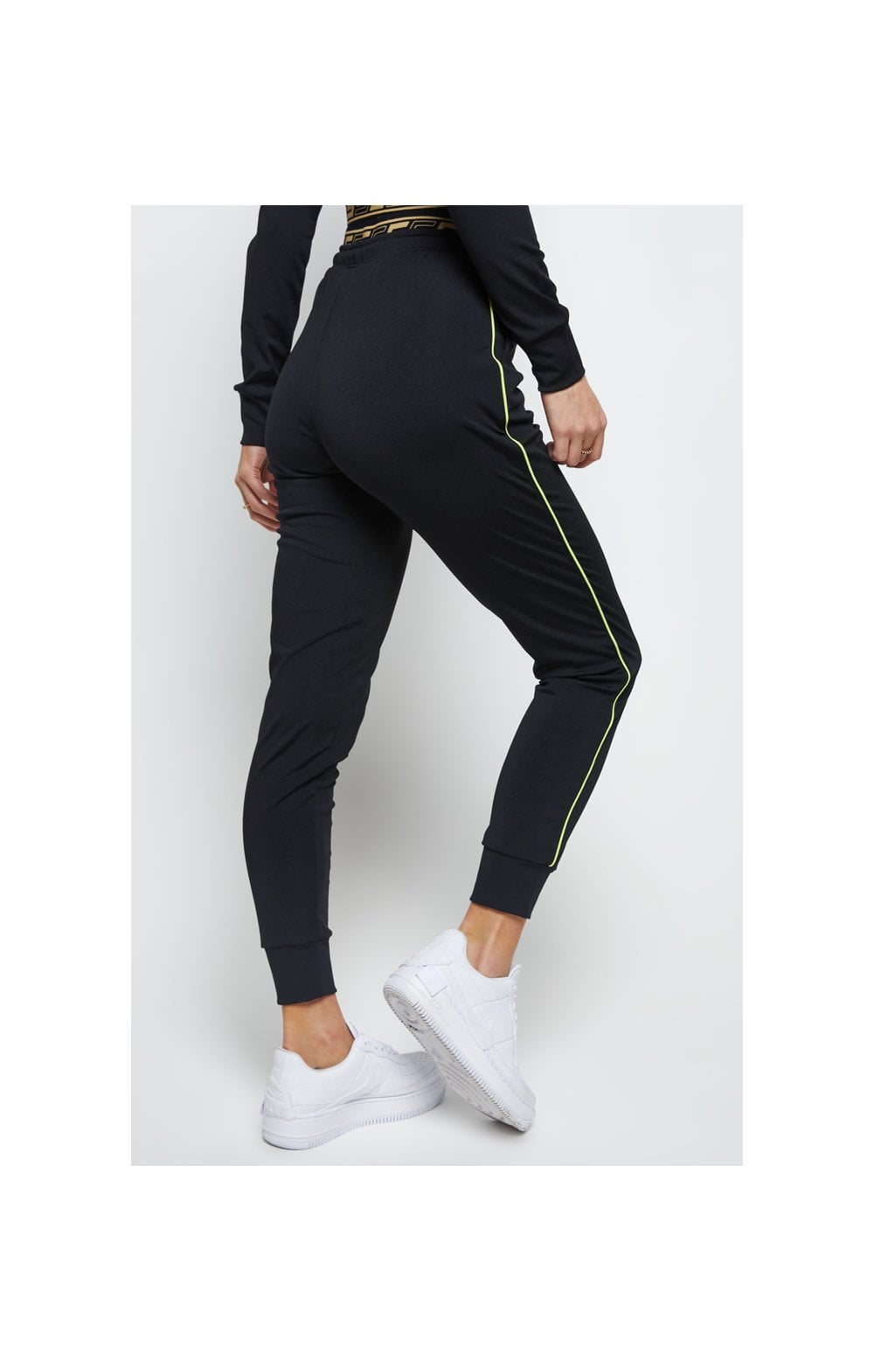 Load image into Gallery viewer, SikSilk Roma Tape Track Pants – Black (3)