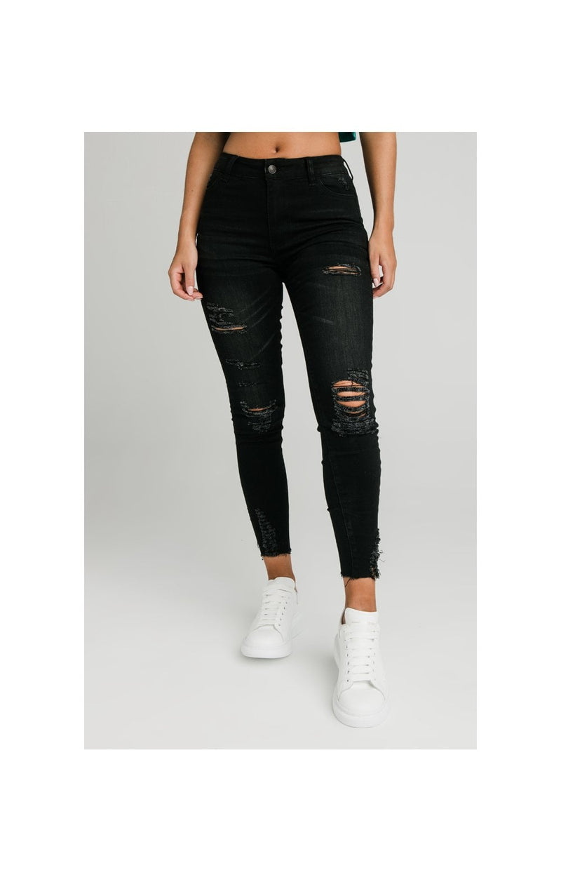 SikSilk Skinny Denims - Black (1)