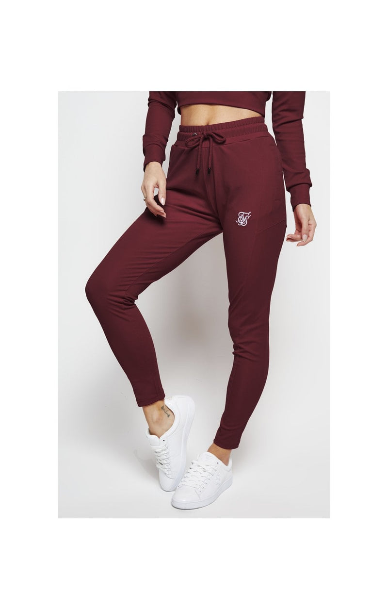 SikSilk Zonal Track Pants - Burgundy