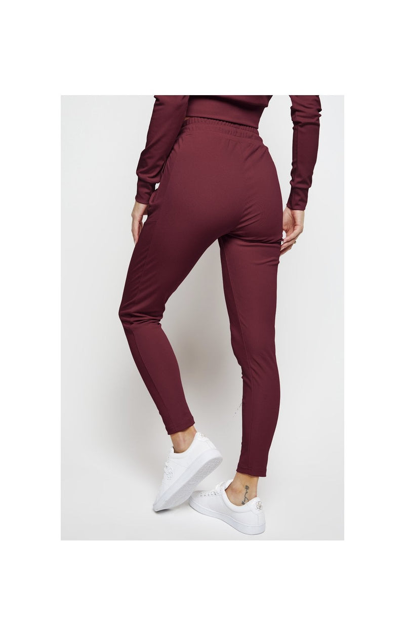 SikSilk Zonal Track Pants - Burgundy (1)