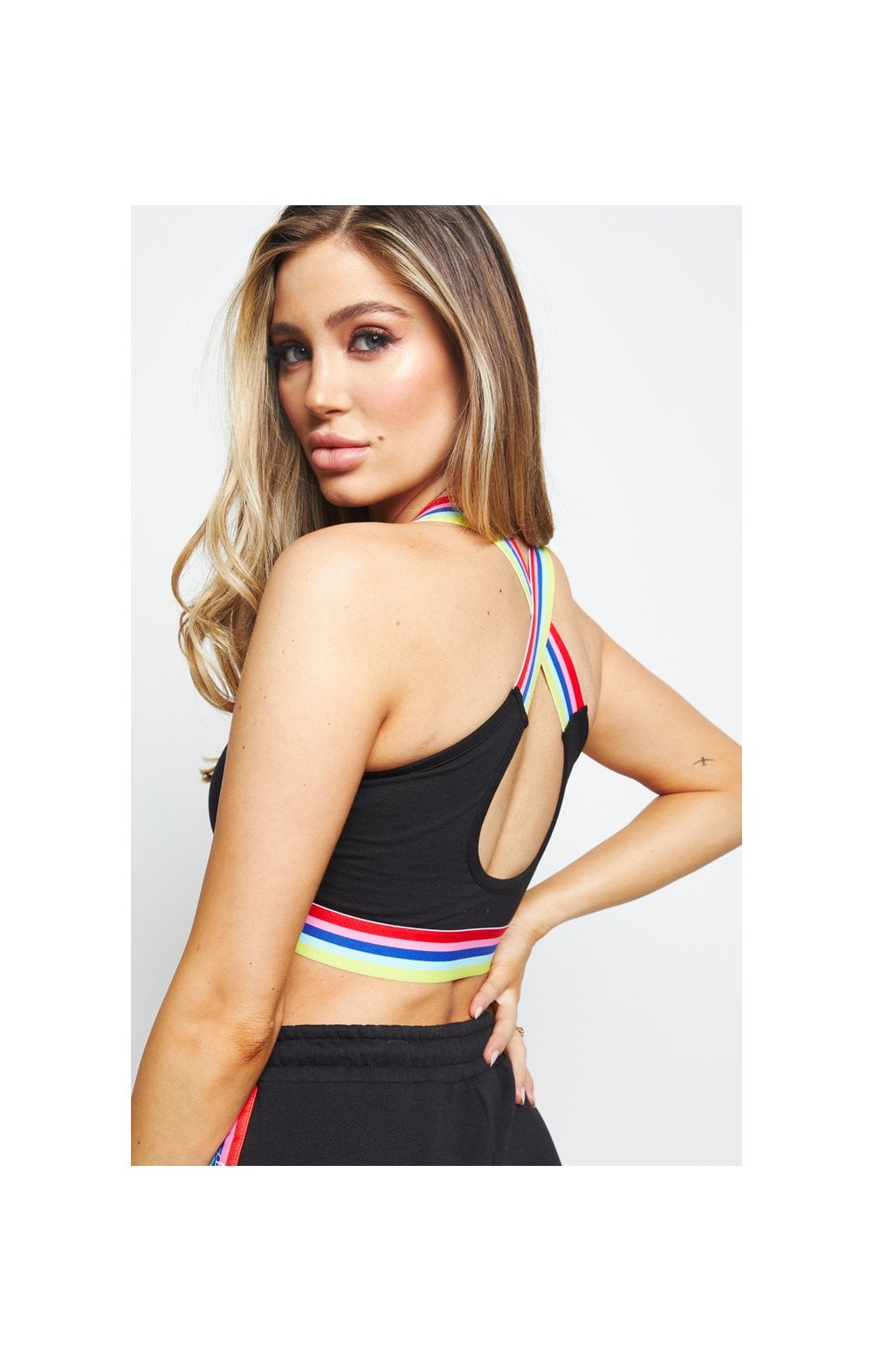 SikSilk Spectrum Tape Bralette - Black (1)