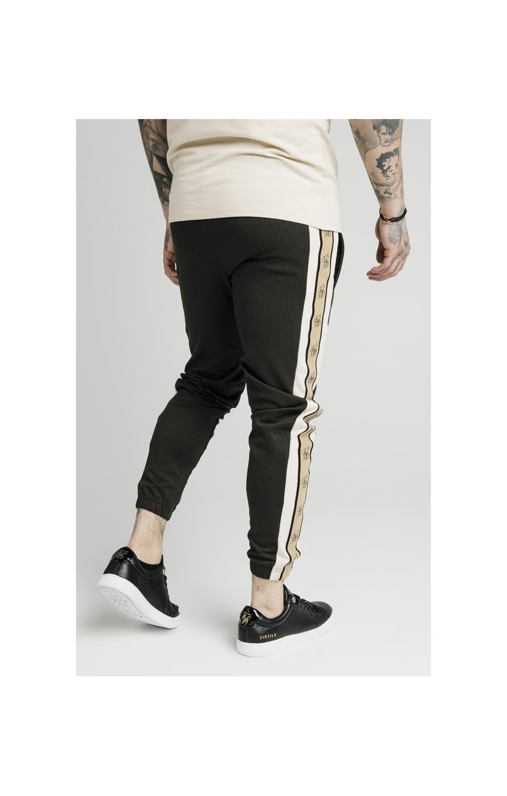 Load image into Gallery viewer, SikSilk Premium Tape Track Pant - Anthracite (4)