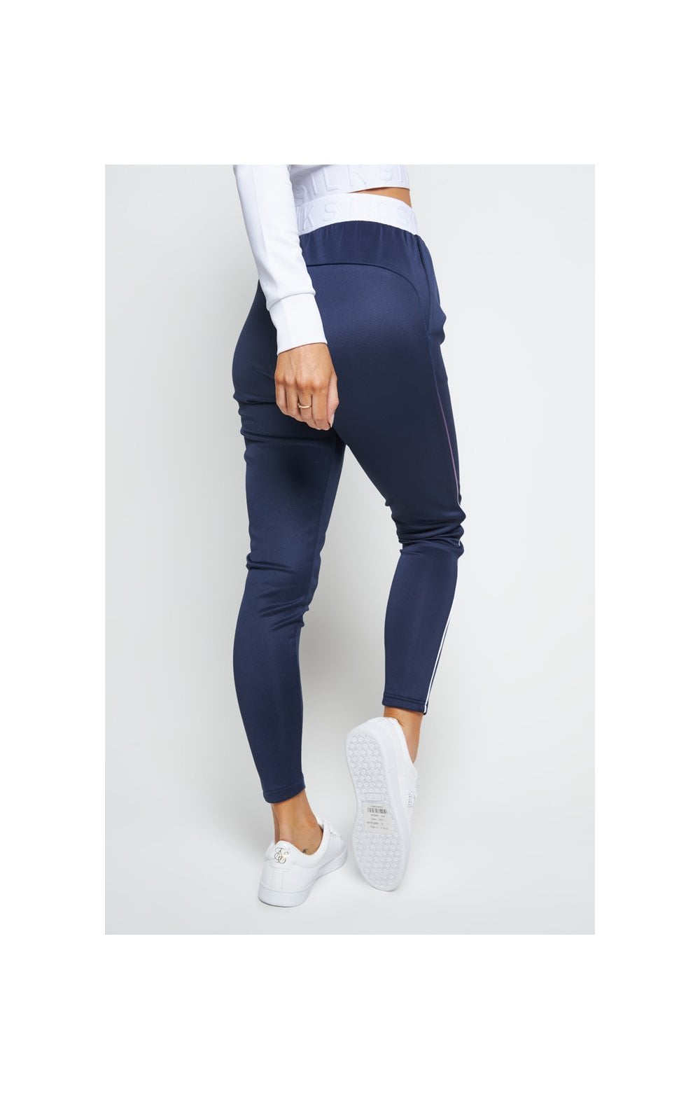 SikSilk Violet Fade Track Pants - Navy (1)