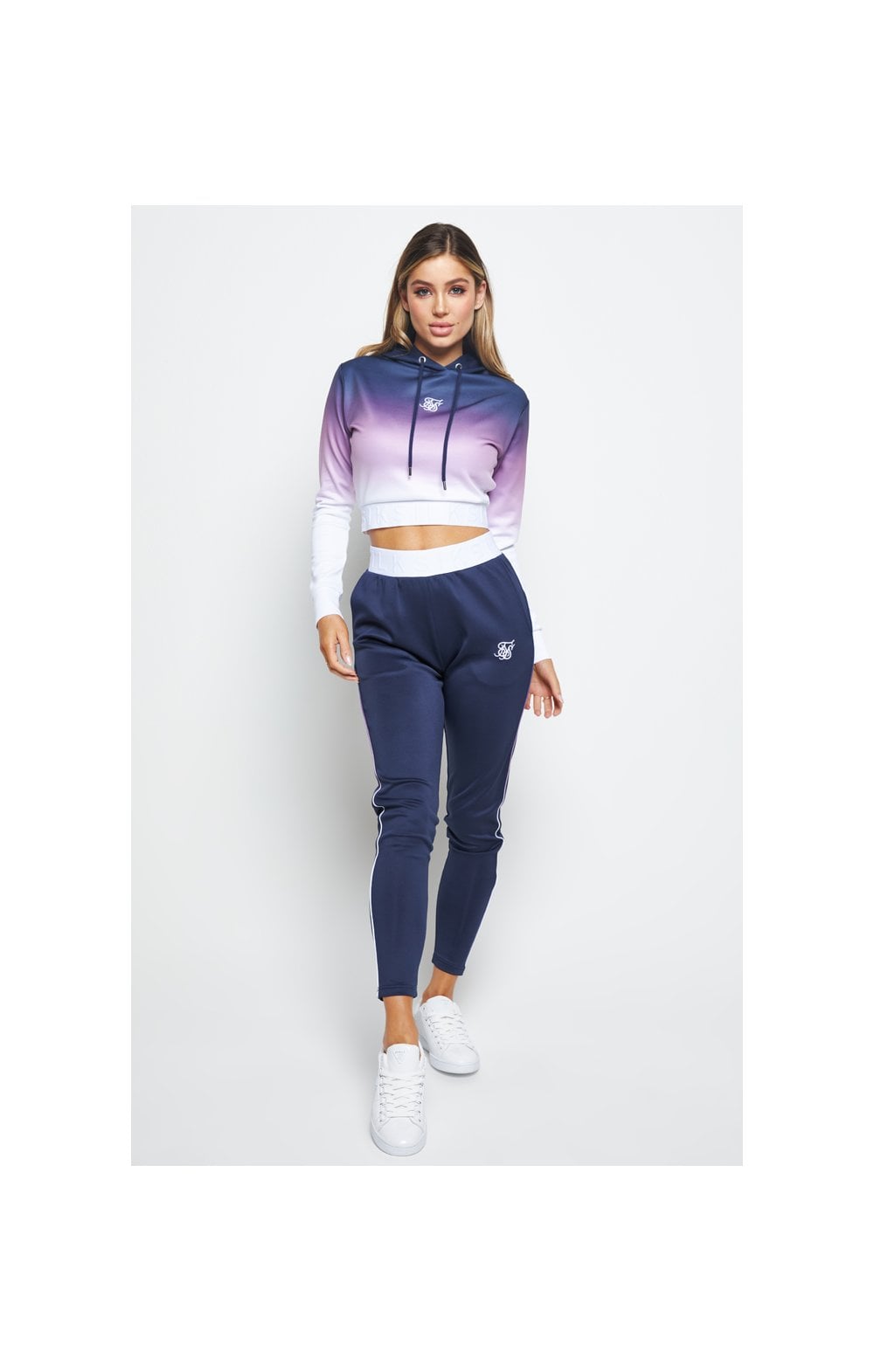 SikSilk Violet Fade Track Pants - Navy (5)