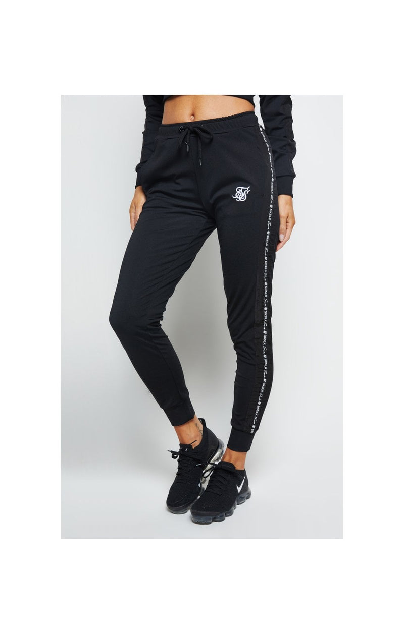 SikSilk Fusion Track Pants - Jet Black