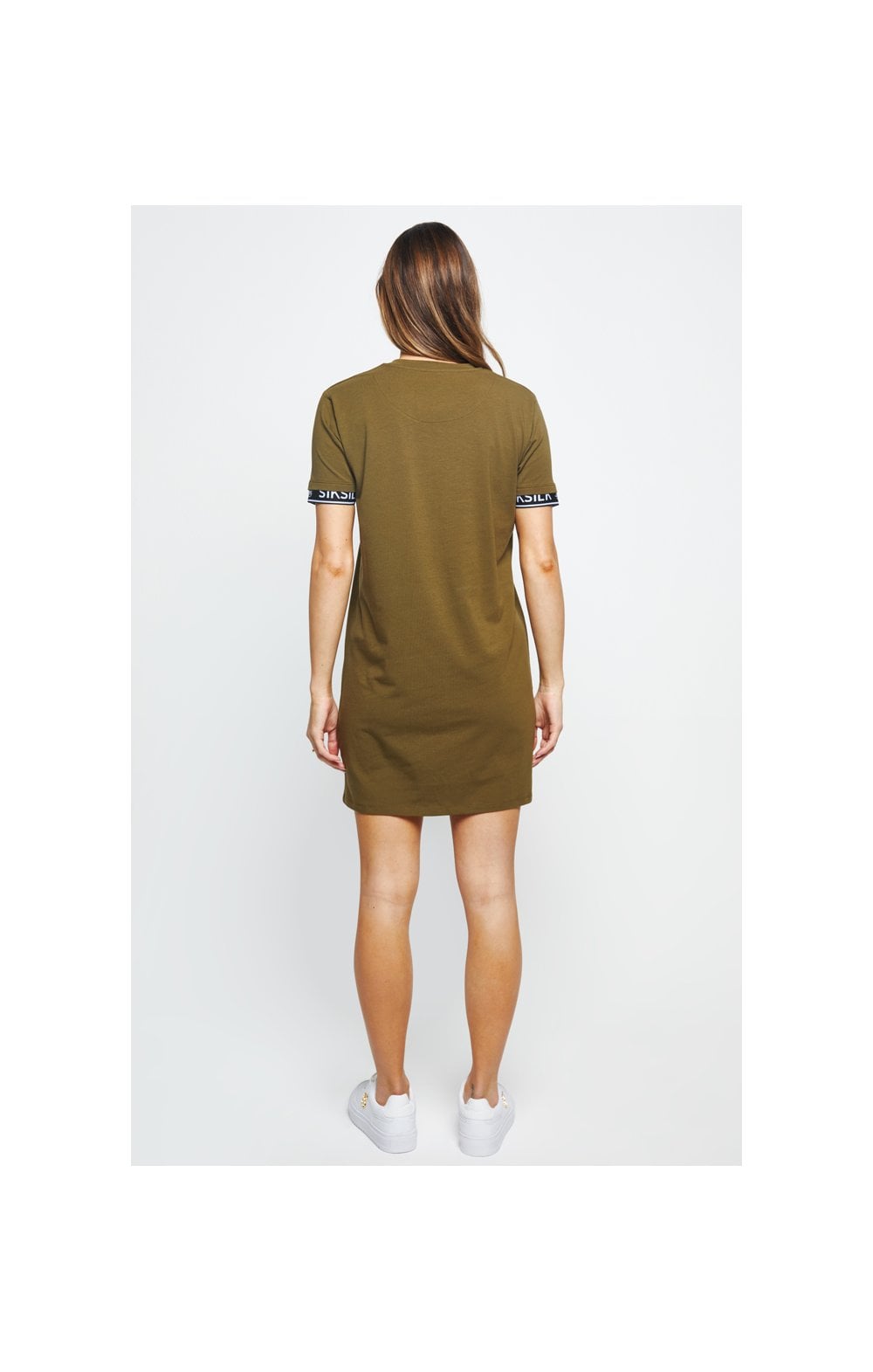 SikSilk Tech T-Shirt Dress - Khaki (4)