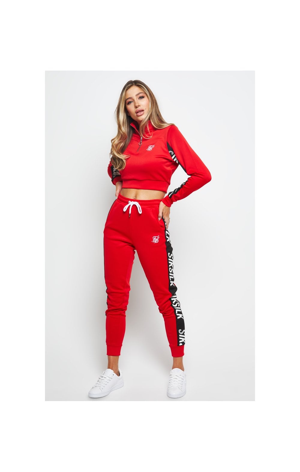 SikSilk Chaser Track Top - Red (3)