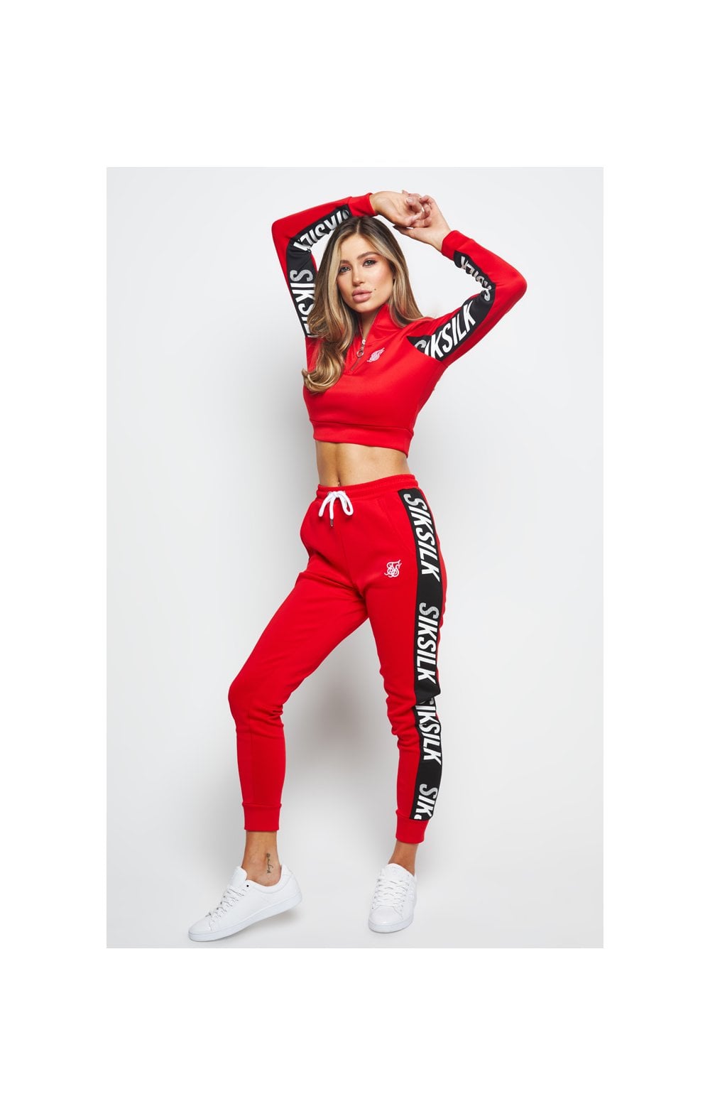 SikSilk Chaser Track Top - Red (4)