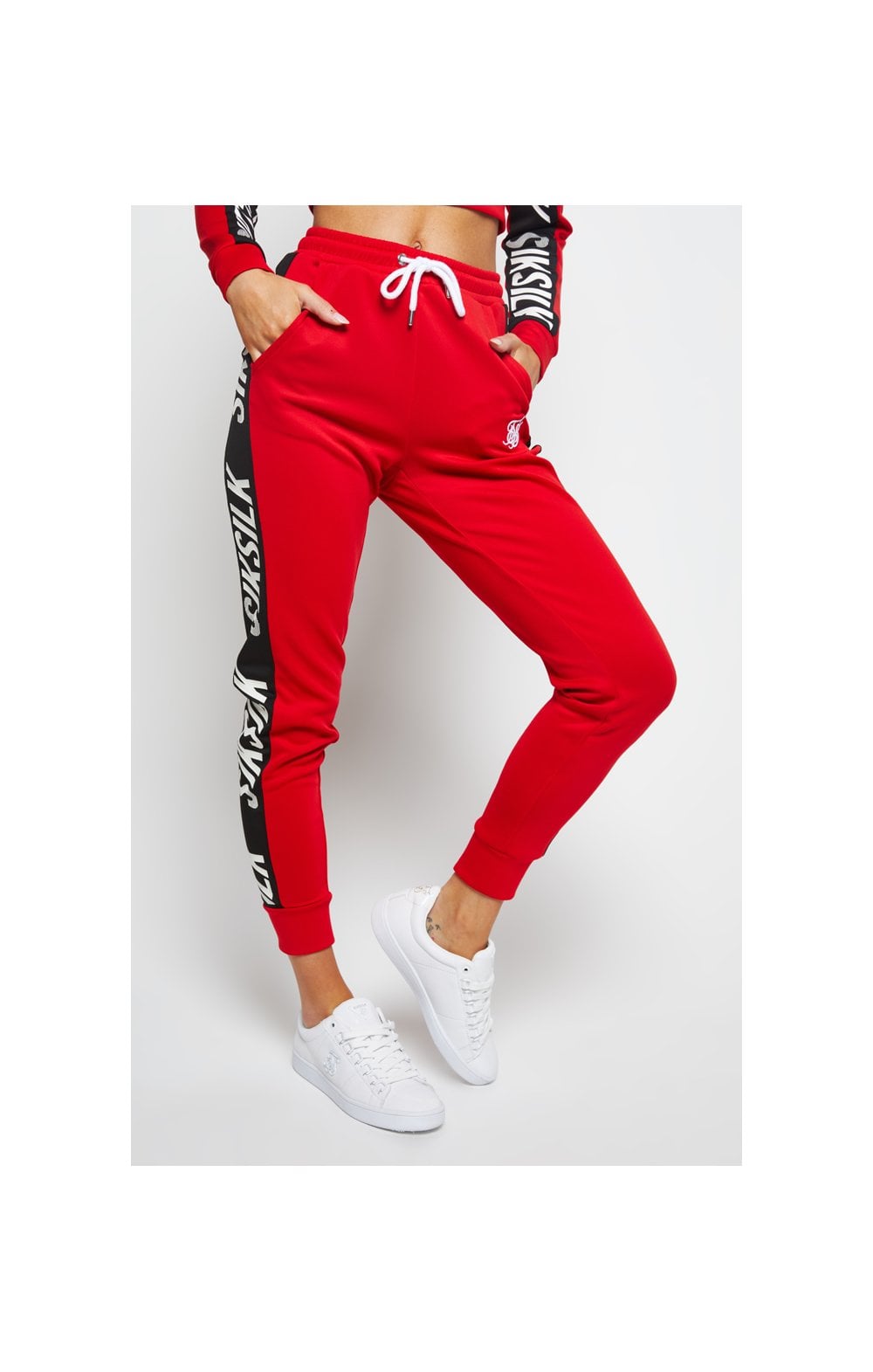 SikSilk Chaser Track Pant - Red (1)