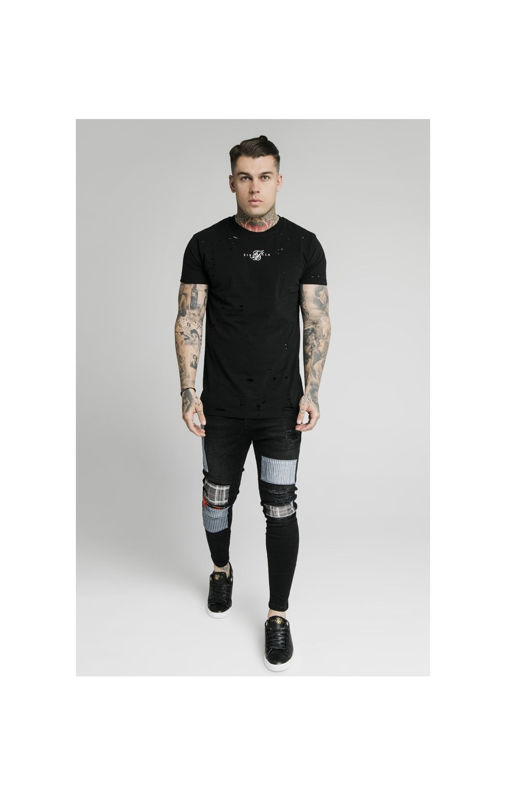 SikSilk Low Rise Fusion Jeans – Washed Black (4)