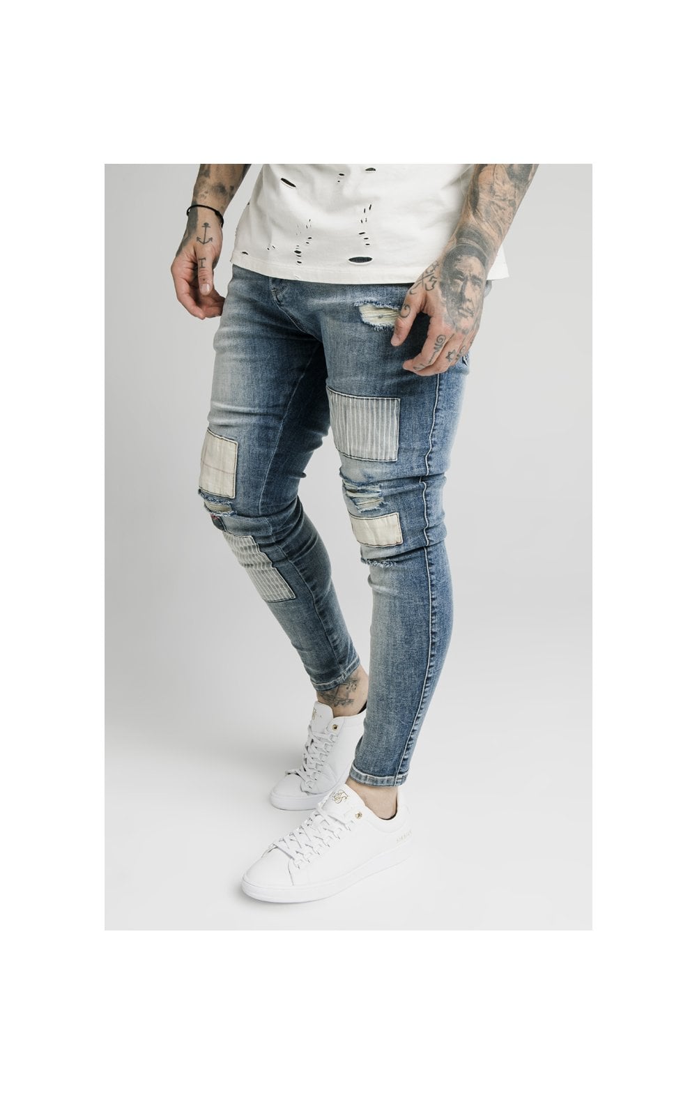 SikSilk Low Rise Fusion Jeans - Midstone (3)