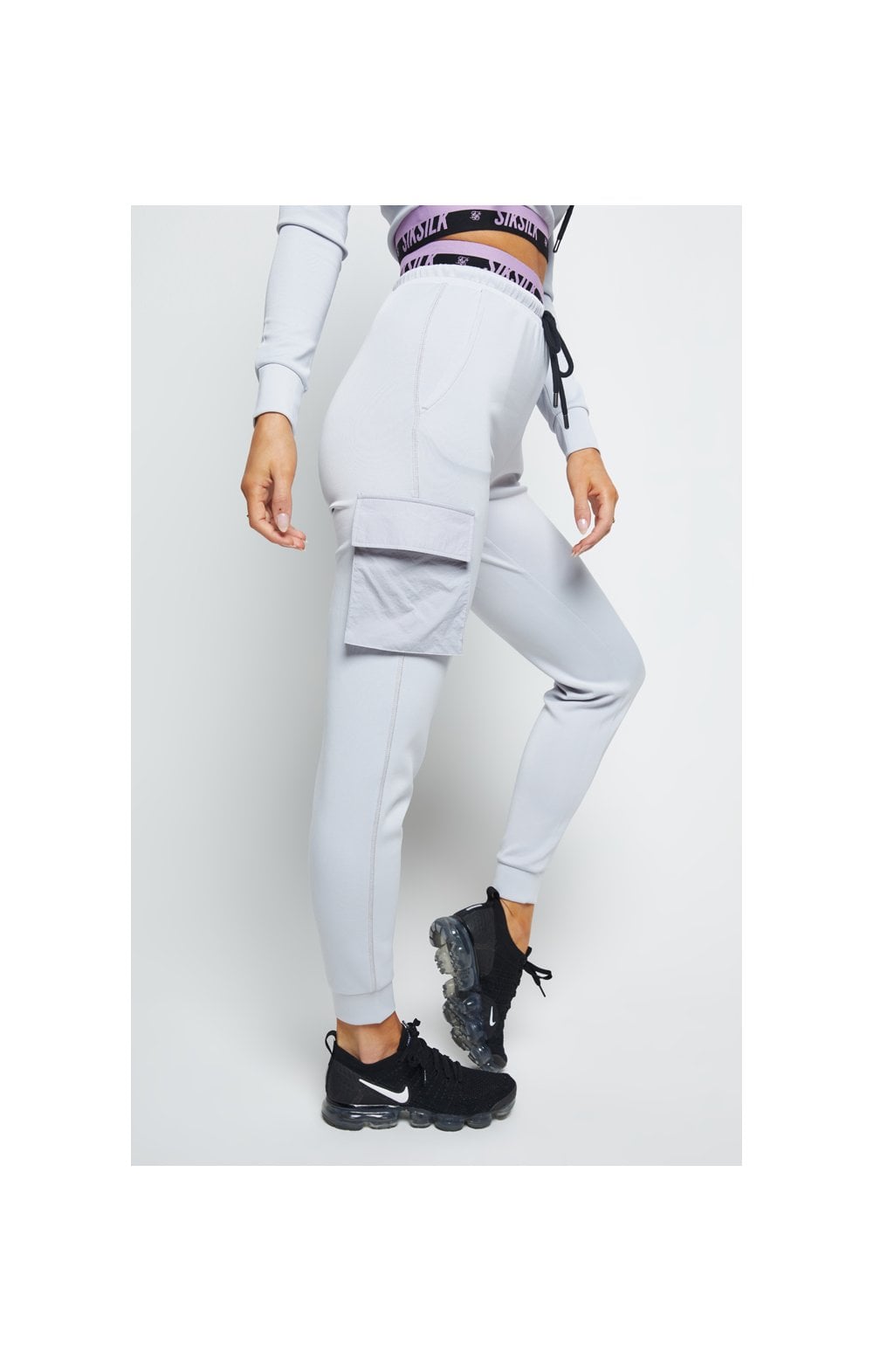 SikSilk Divergent Cargo Joggers - Grey (2)