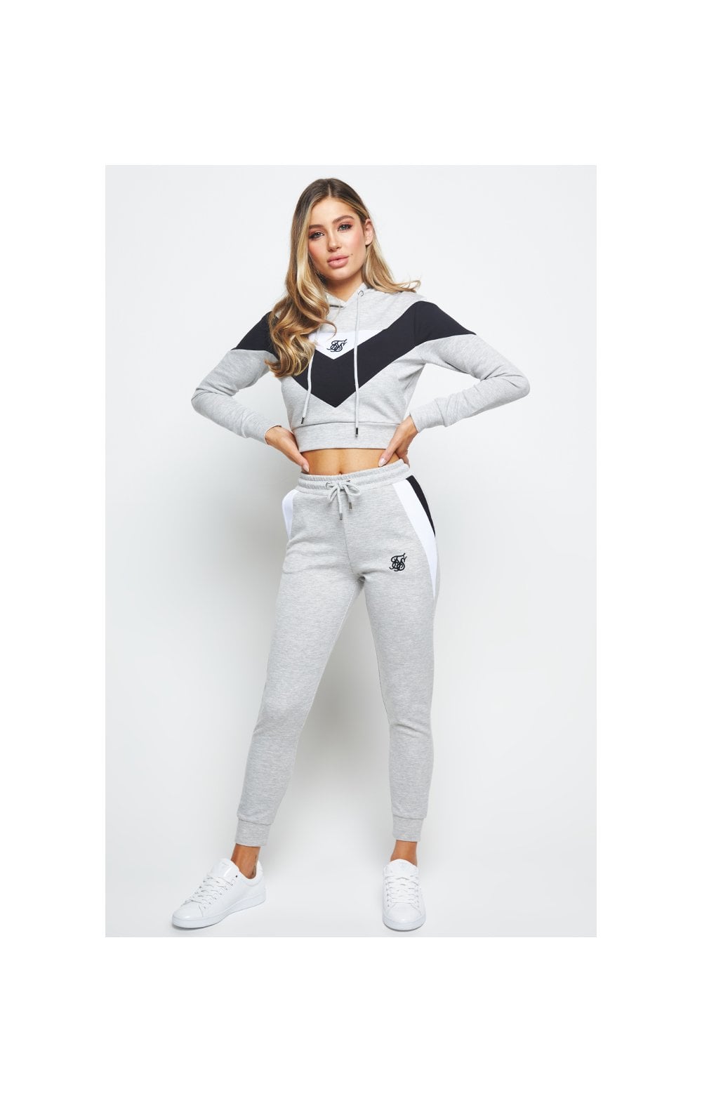 SikSilk Track Top - Grey Marl (6)