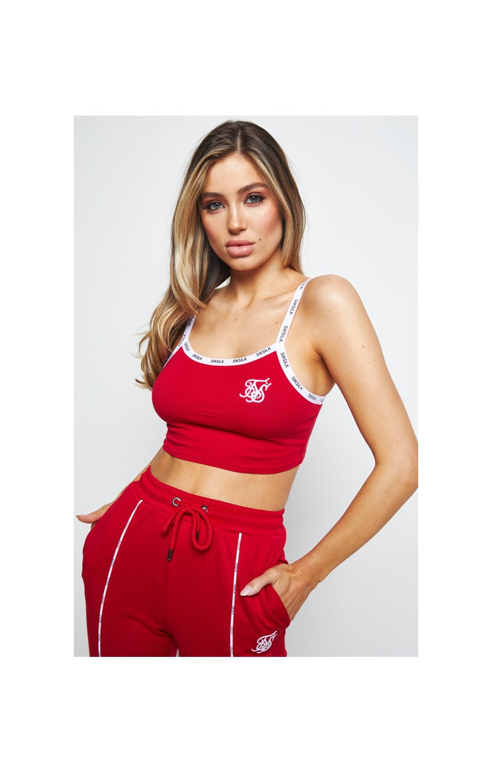 SikSilk Duality Bralette - Red