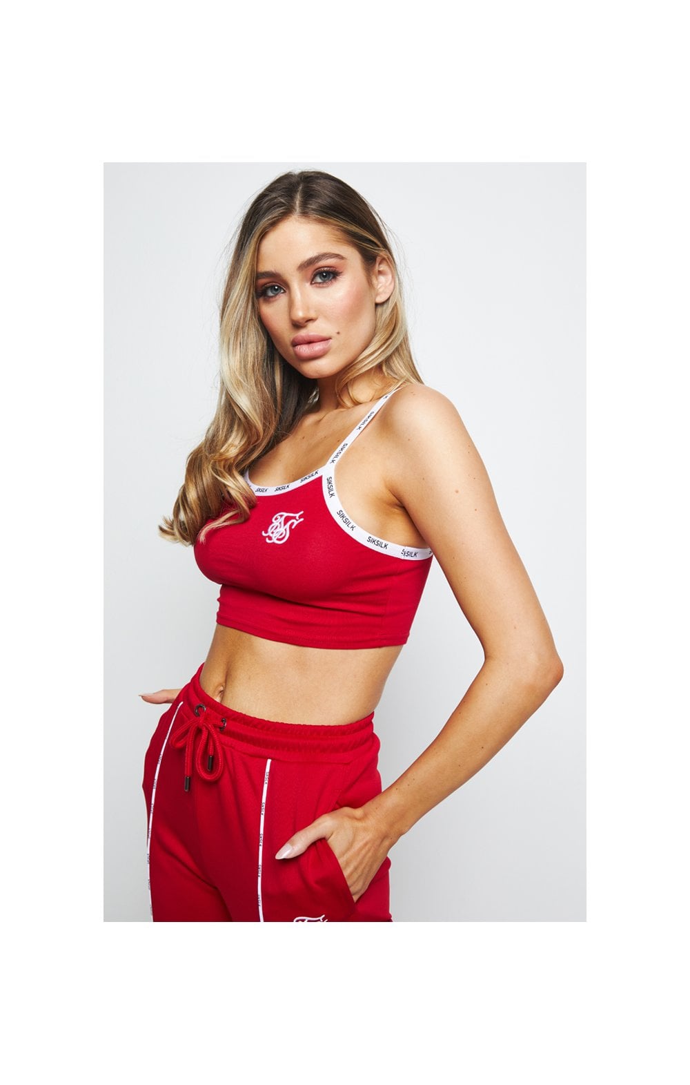 Load image into Gallery viewer, SikSilk Duality Bralette - Red (1)