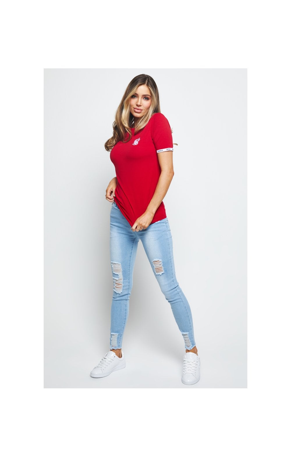 SikSilk Duality Ringer Tee - Red (5)