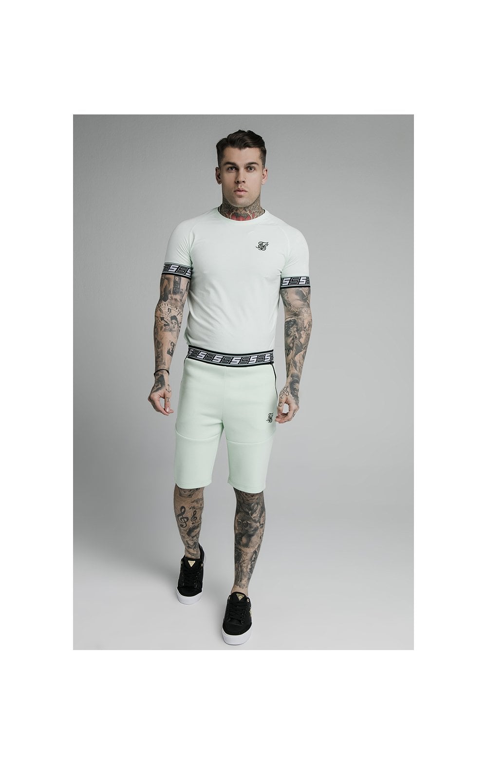 SikSilk S/S Exhibit Tech Tee - Aqua Teal (3)